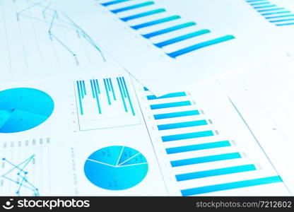 Many charts and graphs reflect the company&rsquo;s concept of data collection and statistical performance in the past year.