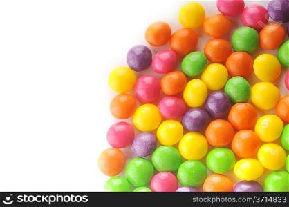 many color candy as background