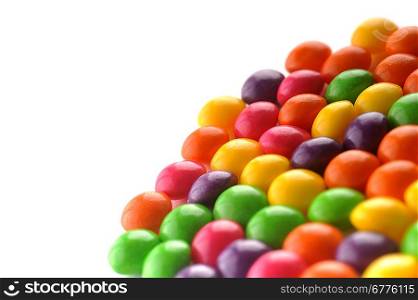 many color candy as background