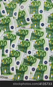 many euro banknotes money. image photos of wealth