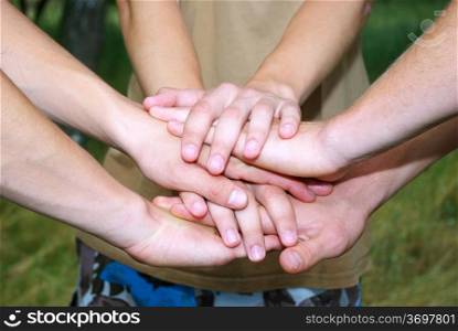 many hands of my friends