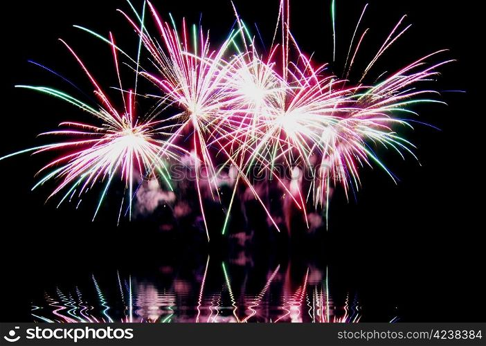 Many holidays come to an end with colourful fireworks