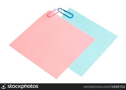 Many reminder notes isolated on a white background