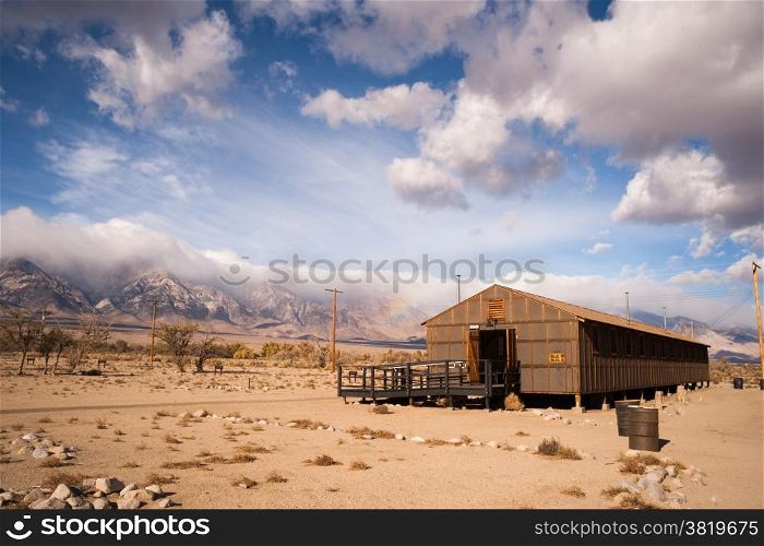 Manzanar War Relocation Center was one of ten camps where Japanese American citizens and resident Japanese aliens were interned during World War II.