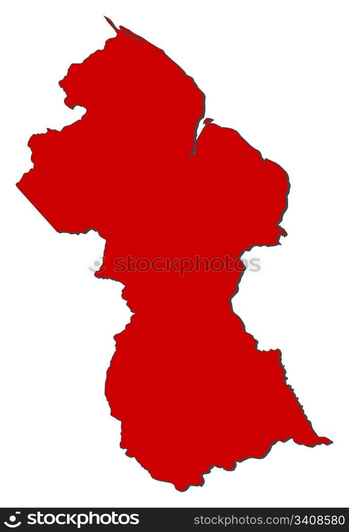 Map Of Guyana Political Map Of Guyana With The Several Regions Map Of Guyana Political Map Of Guyana With The Several Regions 3408580 