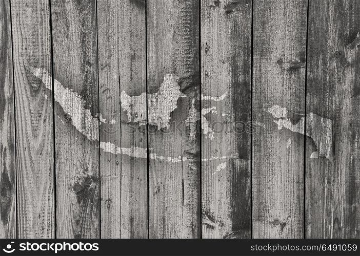 Map of Indonesia on weathered wood
