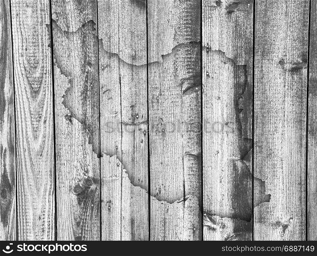 Map of Iran on weathered wood