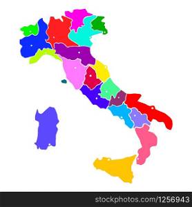 Map of Italy bright graphic illustration. Handmade drawing with map. Italy map with Italian major cities and regions. Colorful bright illustration. Map of Italy bright graphic illustration. Handmade drawing with map. Italy map with Italian major cities and regions.