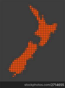 Map of New Zealand