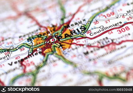 Map of Paris France