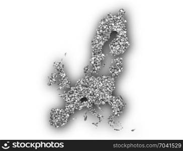 Map of the EU on poppy seeds