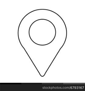 map pin icon illustration design