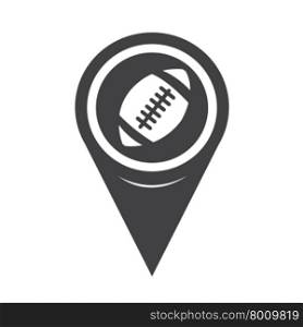 Map Pointer American Football Icon