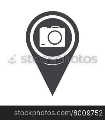 Map Pointer Camera Icon