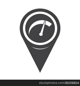 Map Pointer Car Meter Icon