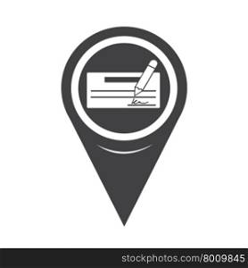 Map Pointer cheque icon