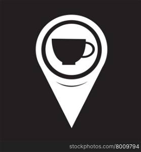 Map Pointer Cup Icon