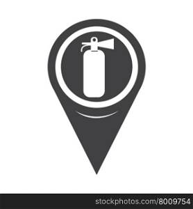 Map Pointer Fire Extinguisher Icon