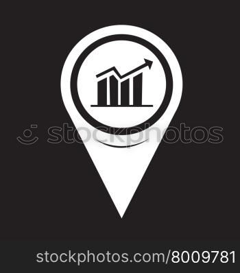 Map Pointer Graph Icon