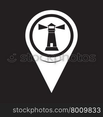 Map Pointer Lighthouse Icon