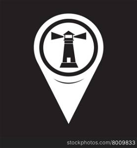 Map Pointer Lighthouse Icon