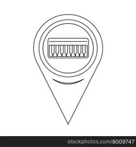 Map Pointer music Icon