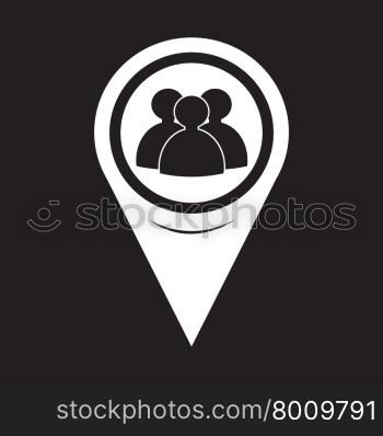 Map Pointer people icon