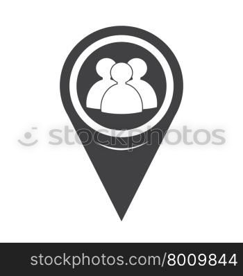 Map Pointer people icon