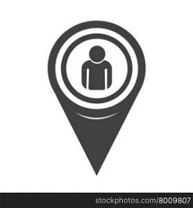 Map Pointer Person Icon