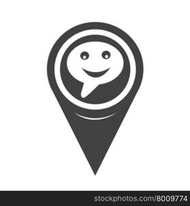 Map Pointer Talking Bubble Icon