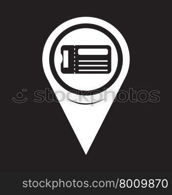 Map Pointer Ticket Icon