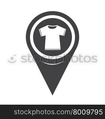 Map Pointer Tshirt Icon