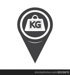 Map Pointer Weight Kilogram Icon
