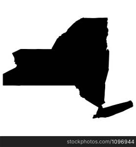 Map silhouette of the U.S. state of New York Vector illustration Eps 10.. Map silhouette of the U.S. state of New York Vector illustration Eps 10