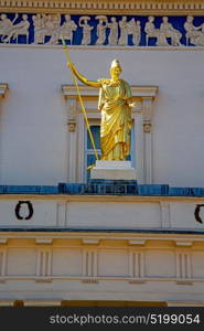 marble and statue in old city of london england