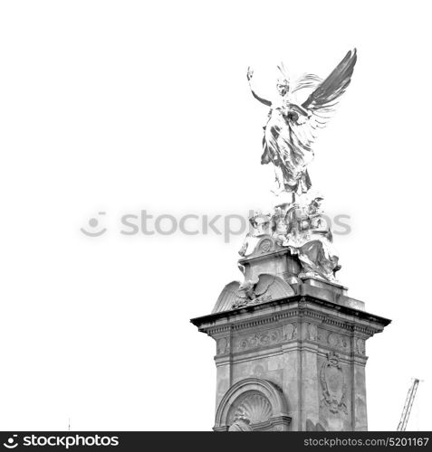 marble and statue in old city of london england