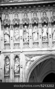 marble and statue in old city of london england