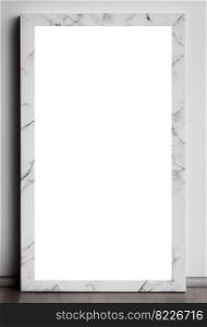 Marble frame with copy space 3d illustrated