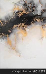 Marble ink abstract art from exquisite original painting for abstract background . Painting was painted on high quality paper texture to create smooth marble background pattern of kintsuki ink art .. Marble ink abstract art from exquisite original painting for abstract background