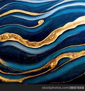 Marble Natural Luxury texture design with ocean patterns 3d illustrated