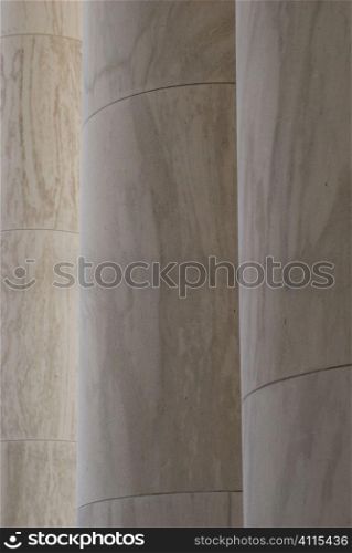 Marble pillars in the Thomas Jefferson Memorial, Washington