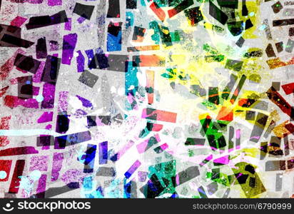 marble rock wall texture background with multicolor graffiti