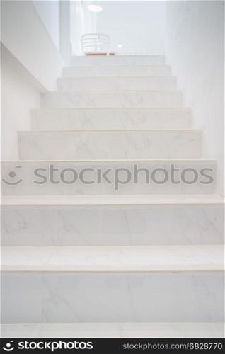 Marble Stairs Of Home Interior Perspective, stock photo