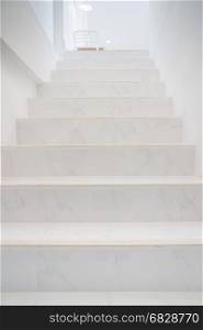 Marble Stairs Of Home Interior Perspective, stock photo