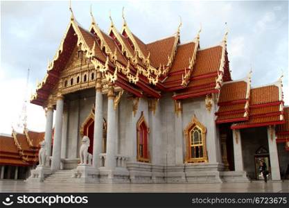Marble temple in wat Benchamobophit, Bangkok, Thailand