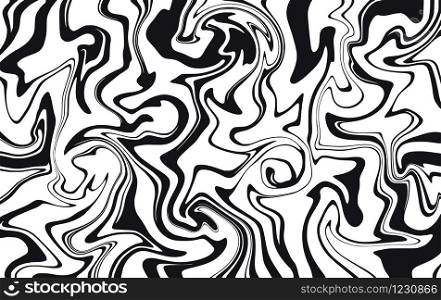 Marble texture. Dynamic liquid pattern in black and white. Wavy lines. Vector marble background for your design project. Marble texture. Dynamic liquid pattern in black and white. Wavy lines. Vector marble background for your design project.