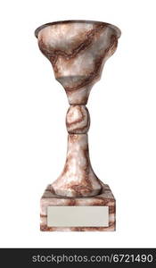 Marble trophy cup - 3d made