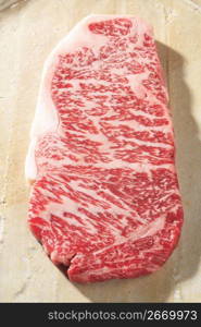 Marbled beef steak