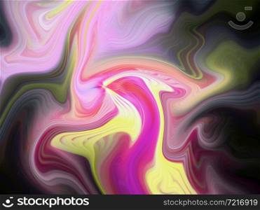 Marbleized Pattern abstract painting background. Liquid marbling paint Texture. Fluid Ink Flowing abstract design. Acrylic vibrant colors mixture. Portrait Canvas Art from Paints. Desktop Wallpaper