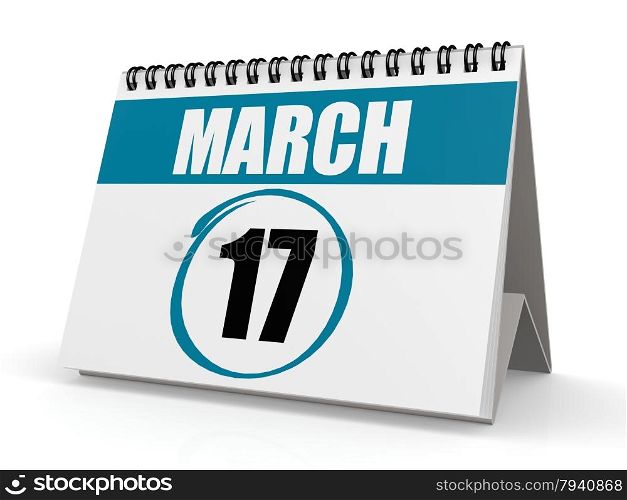 March 17 calendar